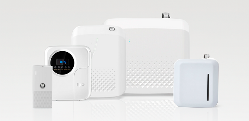 Linha completa de difusores elétricos Nanospray Aura Home