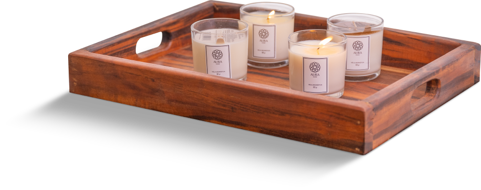 Velas e produtos aromáticos Aura Home